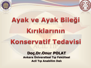 Slayt 1 - Ankara Üniversitesi Tıp Fakültesi Acil Tıp Anabilim Dalı